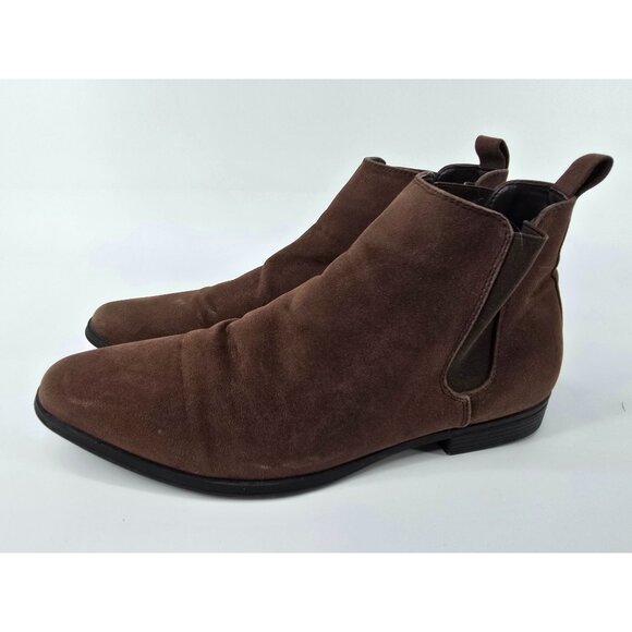 Asos Dress Men Brown Suede Boots size 10.5 - Picture 5 of 11